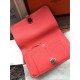 Replica Hermes Dogon Wallet In Rose Jaipur Leather