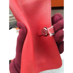Replica Hermes Dogon Wallet In Vermillion Leather