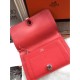 Replica Hermes Dogon Wallet In Vermillion Leather