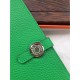 Fake Hermes Dogon Wallet In Vert Leather Replica