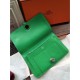 Fake Hermes Dogon Wallet In Vert Leather Replica