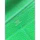 Fake Hermes Dogon Wallet In Vert Leather Replica