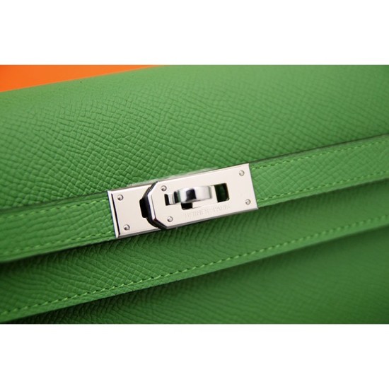 Replica Hermes Kelly Longue Wallet In Bamboo Epsom Leather