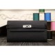 Replica Hermes Kelly Longue Wallet In Black Clemence Leather