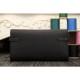 Replica Hermes Kelly Longue Wallet In Black Clemence Leather