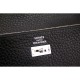 Replica Hermes Kelly Longue Wallet In Black Clemence Leather