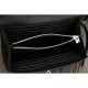 Replica Hermes Kelly Longue Wallet In Black Clemence Leather