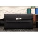 Replica Hermes Kelly Longue Wallet In Black Epsom Leather