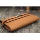 Fake Hermes Kelly Longue Wallet In Brown Clemence Leather Replica