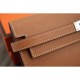 Fake Hermes Kelly Longue Wallet In Brown Epsom Leather Replica