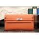 Fake Hermes Kelly Longue Wallet In Crevette Epsom Leather Replica