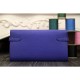 Replica Hermes Kelly Longue Wallet In Electric Blue Clemence Leather