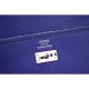 Replica Hermes Kelly Longue Wallet In Electric Blue Clemence Leather