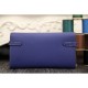 Replica Hermes Kelly Longue Wallet In Electric Blue Epsom Leather
