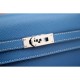 Replica Hermes Kelly Longue Wallet In Jean Blue Epsom Leather