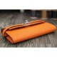 Replica Hermes Kelly Longue Wallet In Orange Epsom Leather