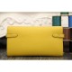 Fake Hermes Kelly Longue Wallet In Yellow Epsom Leather Replica