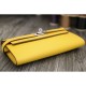 Fake Hermes Kelly Longue Wallet In Yellow Epsom Leather Replica