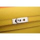 Fake Hermes Kelly Longue Wallet In Yellow Epsom Leather Replica