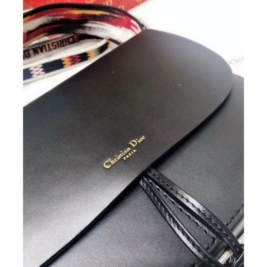 Fake Christian Dior Diorodeo flap bag M8650 Black Replica