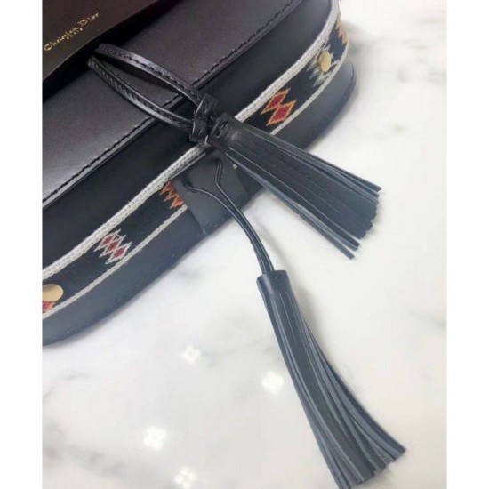 Fake Christian Dior Diorodeo flap bag M8650 Black Replica