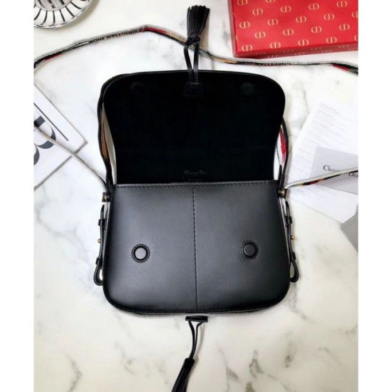 Fake Christian Dior Diorodeo flap bag M8650 Black Replica