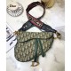 Fake Christian Dior Saddle Bag M0446 Green Replica