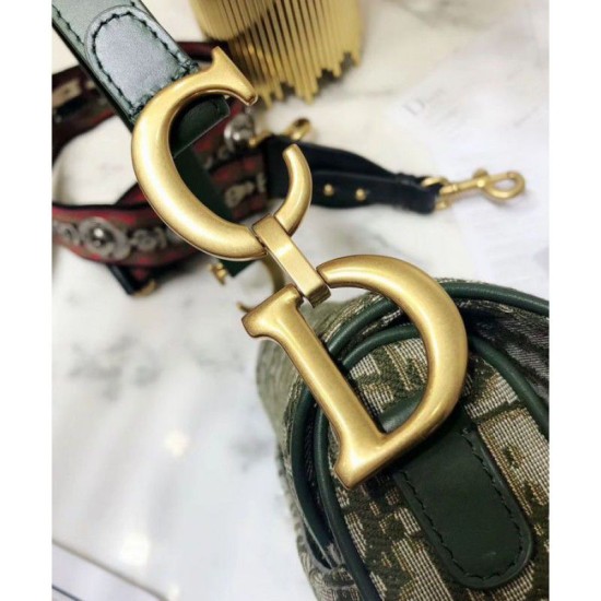 Fake Christian Dior Saddle Bag M0446 Green Replica