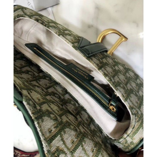 Fake Christian Dior Saddle Bag M0446 Green Replica