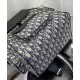 Fake Christian Dior Saddle Backpack Dark Blue Replica