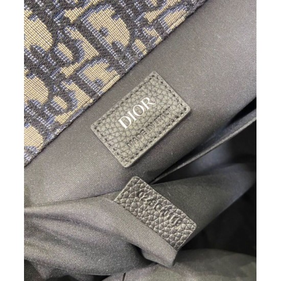 Fake Christian Dior Saddle Backpack Dark Blue Replica