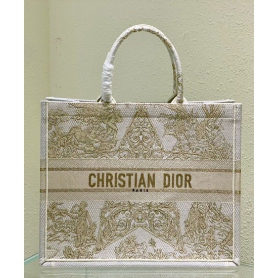 Replica Christian Dior Book Tote Cream
