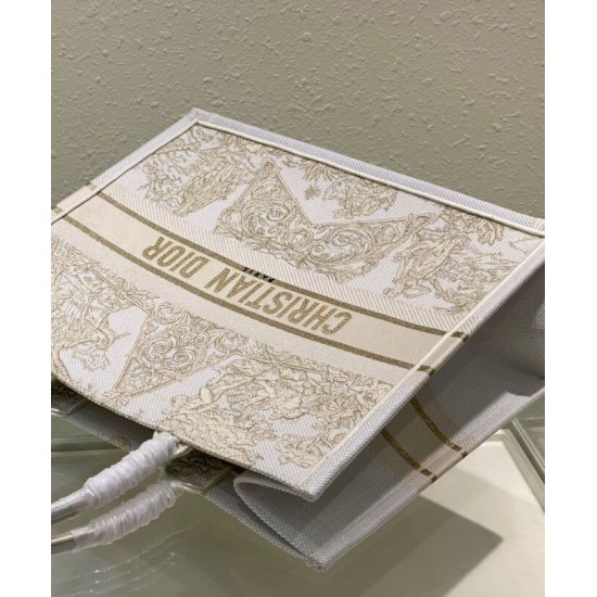 Replica Christian Dior Book Tote Cream