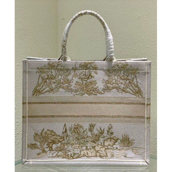 Replica Christian Dior Book Tote Cream