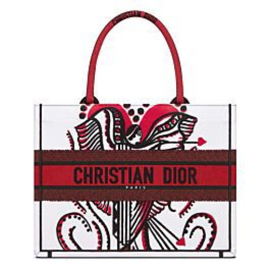 Replica Christian Dior Small Dior Book Tote Red