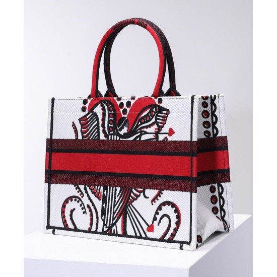 Replica Christian Dior Small Dior Book Tote Red