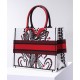 Replica Christian Dior Small Dior Book Tote Red