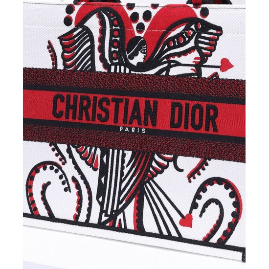 Replica Christian Dior Small Dior Book Tote Red