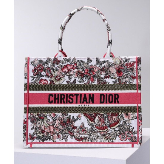 Fake Christian Dior Small Dior Book Tote Peachblow Replica