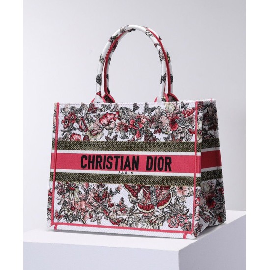 Fake Christian Dior Small Dior Book Tote Peachblow Replica
