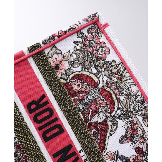 Fake Christian Dior Small Dior Book Tote Peachblow Replica