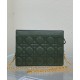 Replica Christian Dior Caro Zipped Pouch Green