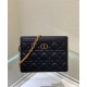 Fake Christian Dior Caro Zipped Pouch Black Replica