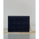 Fake Christian Dior Caro Zipped Pouch Black Replica