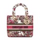 Replica Christian Dior Medium Lady D-Lite Bag Peachblow