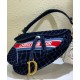 Replica Christian Dior Saddle Bag Dark Blue