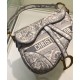 Replica Christian Dior Saddle Bag Gray