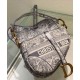 Replica Christian Dior Saddle Bag Gray