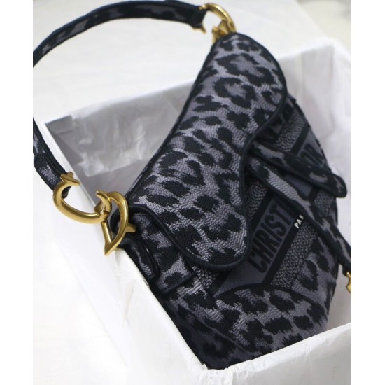 Replica Christian Dior Saddle Bag Gray