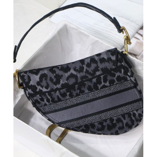 Replica Christian Dior Saddle Bag Gray